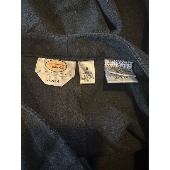 Talbots Petites stretch black size 8 - Picture 3 of 8